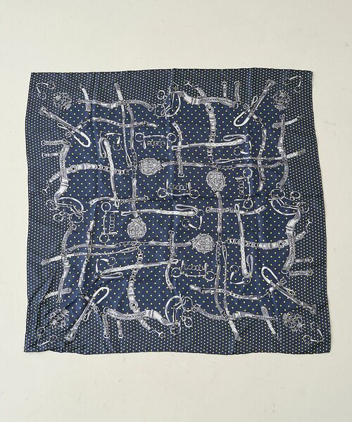 Rouge vif la cle / ルージュ・ヴィフ ラクレ バンダナ・スカーフ | 【manipuri/マニプリ】ドットビット大判シルクスカーフ　88×88 | 詳細4