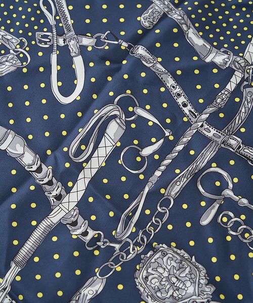 Rouge vif la cle / ルージュ・ヴィフ ラクレ バンダナ・スカーフ | 【manipuri/マニプリ】ドットビット大判シルクスカーフ　88×88 | 詳細6