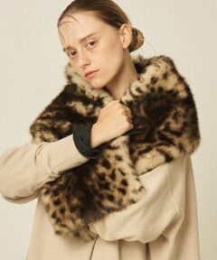 Rouge vif la cle / ルージュ・ヴィフ ラクレ マフラー・ショール・スヌード・ストール | 【HELEN MOORE/ヘレンムーア】バックル付フェイクファースカーフ / ス