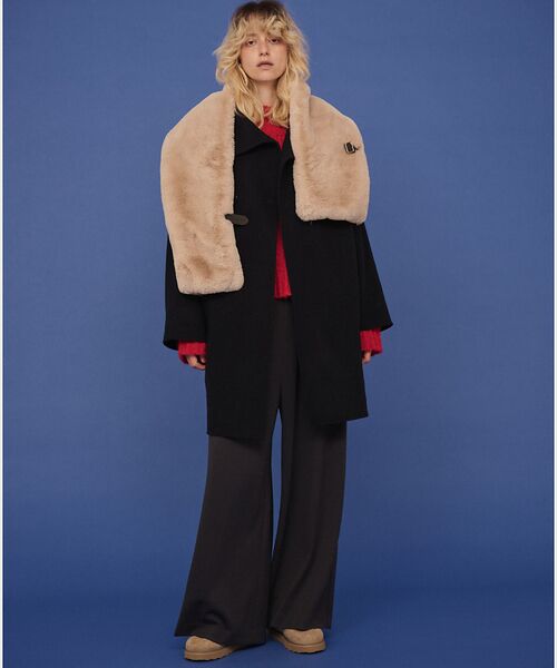 Rouge vif la cle / ルージュ・ヴィフ ラクレ マフラー・ショール・スヌード・ストール | 【HELEN MOORE/ヘレンムーア】バックル付フェイクファースカーフ / ス | 詳細5