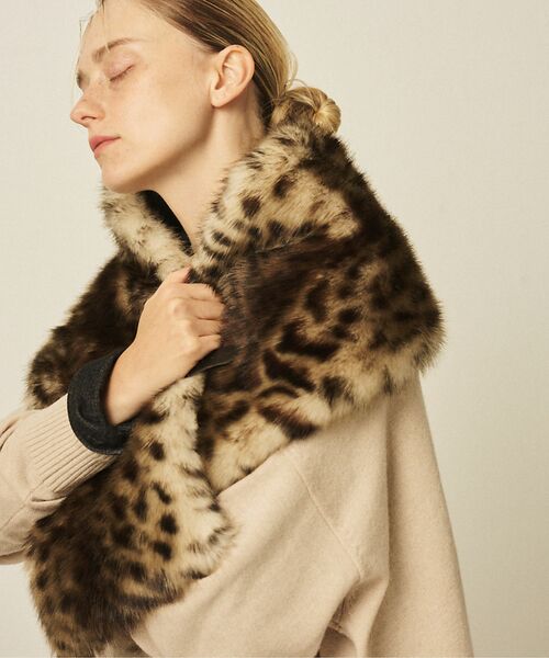 Rouge vif la cle / ルージュ・ヴィフ ラクレ マフラー・ショール・スヌード・ストール | 【HELEN MOORE/ヘレンムーア】バックル付フェイクファースカーフ / ス | 詳細11