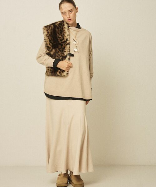 Rouge vif la cle / ルージュ・ヴィフ ラクレ マフラー・ショール・スヌード・ストール | 【HELEN MOORE/ヘレンムーア】バックル付フェイクファースカーフ / ス | 詳細20