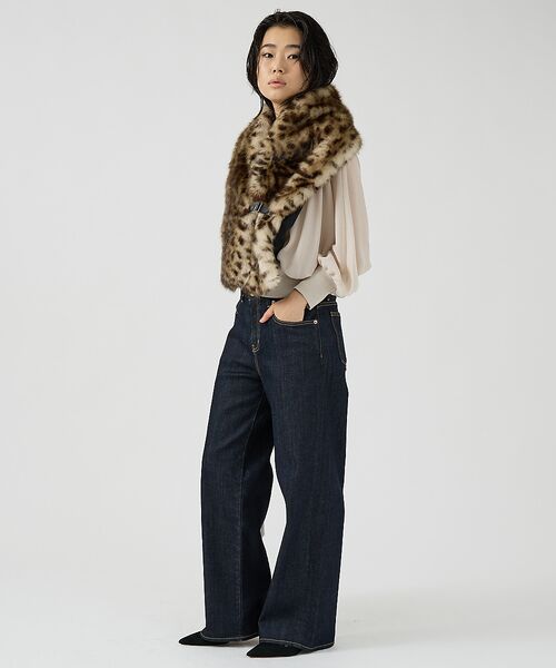 Rouge vif la cle / ルージュ・ヴィフ ラクレ マフラー・ショール・スヌード・ストール | 【HELEN MOORE/ヘレンムーア】バックル付フェイクファースカーフ / ス | 詳細24