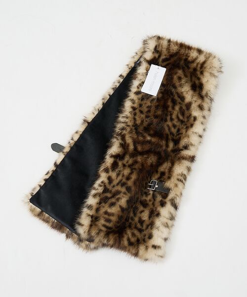 Rouge vif la cle / ルージュ・ヴィフ ラクレ マフラー・ショール・スヌード・ストール | 【HELEN MOORE/ヘレンムーア】バックル付フェイクファースカーフ / ス | 詳細25