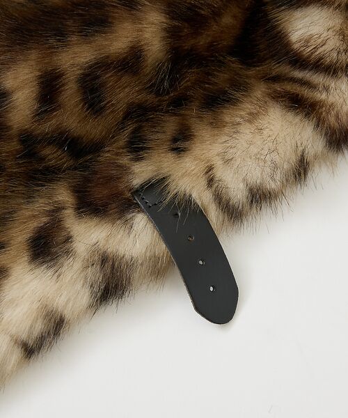 Rouge vif la cle / ルージュ・ヴィフ ラクレ マフラー・ショール・スヌード・ストール | 【HELEN MOORE/ヘレンムーア】バックル付フェイクファースカーフ / ス | 詳細28