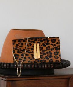 Rouge vif la cle / ルージュ・ヴィフ ラクレ ショルダーバッグ | 【DEMELLIER/デメリエー】VANCOUVER CLUTCH LE レオパ