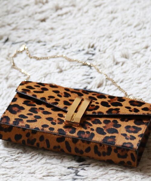 Rouge vif la cle / ルージュ・ヴィフ ラクレ ショルダーバッグ | 【DEMELLIER/デメリエー】VANCOUVER CLUTCH LE レオパ | 詳細3