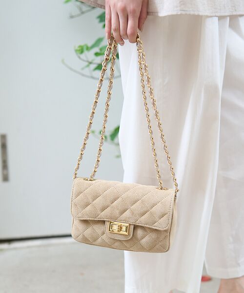 Rouge vif la cle / ルージュ・ヴィフ ラクレ ショルダーバッグ | 【新色登場】【AULENTTI/オウレンティ】チェーンスエードミニショルダー | 詳細2