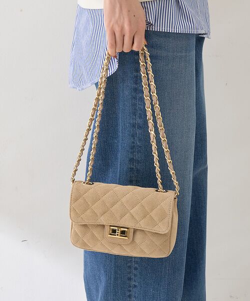 Rouge vif la cle / ルージュ・ヴィフ ラクレ ショルダーバッグ | 【新色登場】【AULENTTI/オウレンティ】チェーンスエードミニショルダー | 詳細6