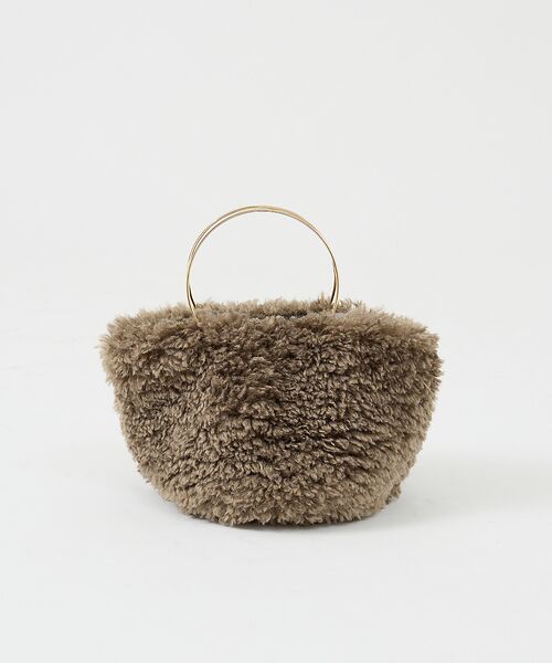 Rouge vif la cle / ルージュ・ヴィフ ラクレ ハンドバッグ | 【HELEN MOORE/ヘレンムーア】ゴールドリングフェイクファーバッグ | 詳細4