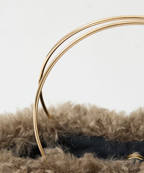 Rouge vif la cle / ルージュ・ヴィフ ラクレ ハンドバッグ | 【HELEN MOORE/ヘレンムーア】ゴールドリングフェイクファーバッグ | 詳細5