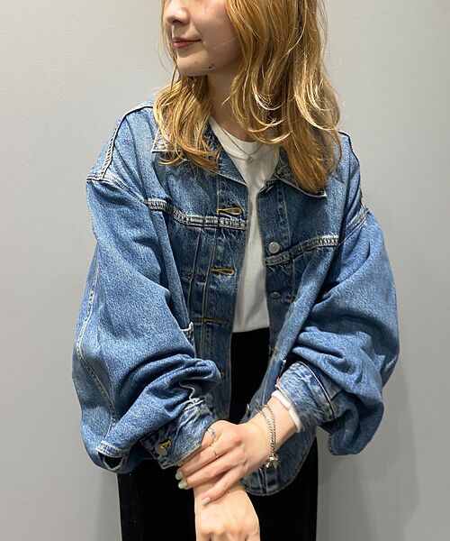 Rouge vif la cle / ルージュ・ヴィフ ラクレ Gジャン・デニムジャケット | 【Levi's/リーバイス】 BALLOON SLEEVE TRCKER　バルー | 詳細1