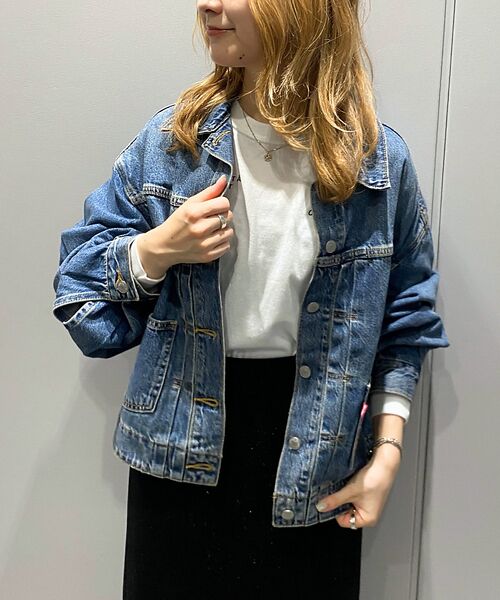 Rouge vif la cle / ルージュ・ヴィフ ラクレ Gジャン・デニムジャケット | 【Levi's/リーバイス】 BALLOON SLEEVE TRCKER　バルー | 詳細2