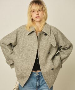 Rouge vif la cle / ルージュ・ヴィフ ラクレ その他アウター | 【2サイズ展開】ウール混ショート丈スライバーコート