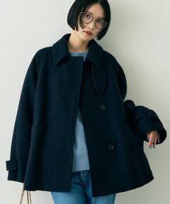 Rouge vif la cle / ルージュ・ヴィフ ラクレ その他アウター | 【2サイズ展開】ウール混ショート丈スライバーコート