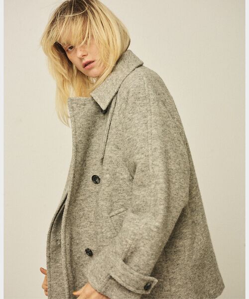 Rouge vif la cle / ルージュ・ヴィフ ラクレ その他アウター | 【2サイズ展開】ウール混ショート丈スライバーコート | 詳細3