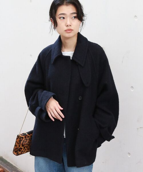 Rouge vif la cle / ルージュ・ヴィフ ラクレ その他アウター | 【2サイズ展開】ウール混ショート丈スライバーコート | 詳細10