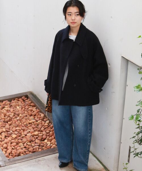 Rouge vif la cle / ルージュ・ヴィフ ラクレ その他アウター | 【2サイズ展開】ウール混ショート丈スライバーコート | 詳細11