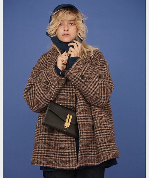 Rouge vif la cle / ルージュ・ヴィフ ラクレ その他アウター | 【2サイズ展開】ウール混ショート丈スライバーコート | 詳細13