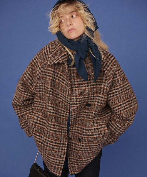 Rouge vif la cle / ルージュ・ヴィフ ラクレ その他アウター | 【2サイズ展開】ウール混ショート丈スライバーコート | 詳細14