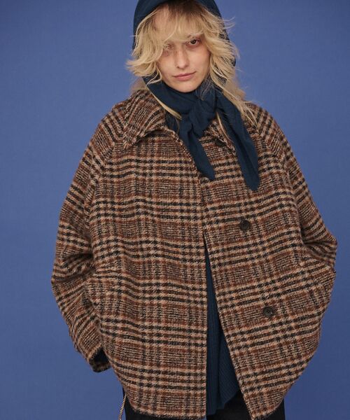 Rouge vif la cle / ルージュ・ヴィフ ラクレ その他アウター | 【2サイズ展開】ウール混ショート丈スライバーコート | 詳細15