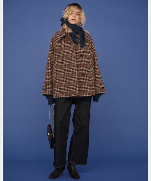 Rouge vif la cle / ルージュ・ヴィフ ラクレ その他アウター | 【2サイズ展開】ウール混ショート丈スライバーコート | 詳細17