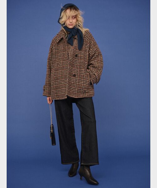 Rouge vif la cle / ルージュ・ヴィフ ラクレ その他アウター | 【2サイズ展開】ウール混ショート丈スライバーコート | 詳細18