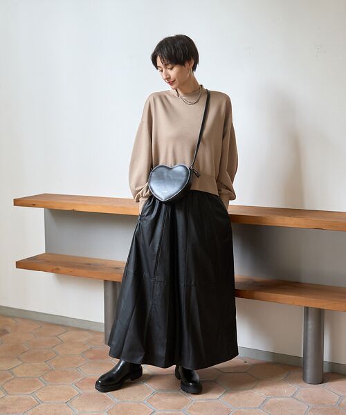 Rouge vif la cle / ルージュ・ヴィフ ラクレ スウェット | 【2025AW新色登場】ダンボールショートスウェット | 詳細5