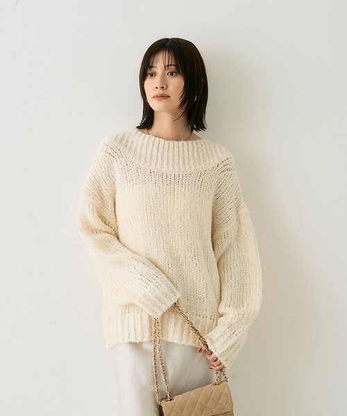 Rouge vif la cle / ルージュ・ヴィフ ラクレ ニット・セーター | ロービングニットプルオーバー | 詳細1