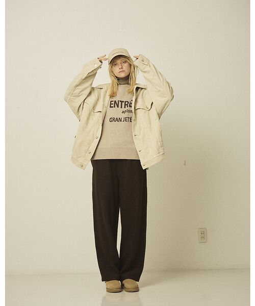 Rouge vif la cle / ルージュ・ヴィフ ラクレ ニット・セーター | ウール混ジャガードロゴニットプルオーバー | 詳細10