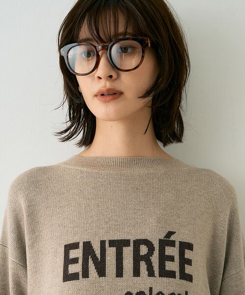 Rouge vif la cle / ルージュ・ヴィフ ラクレ ニット・セーター | ウール混ジャガードロゴニットプルオーバー | 詳細15