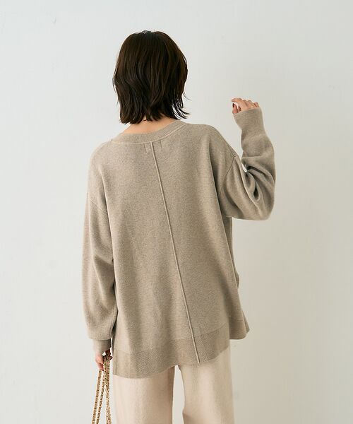 Rouge vif la cle / ルージュ・ヴィフ ラクレ ニット・セーター | ウール混ジャガードロゴニットプルオーバー | 詳細4