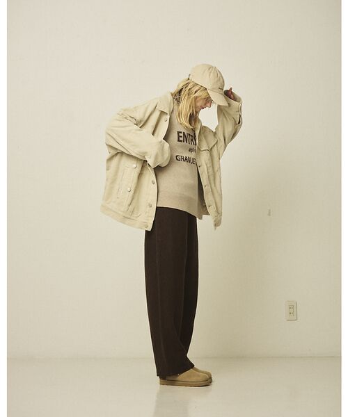 Rouge vif la cle / ルージュ・ヴィフ ラクレ ニット・セーター | ウール混ジャガードロゴニットプルオーバー | 詳細9