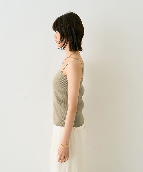 Rouge vif la cle / ルージュ・ヴィフ ラクレ カーディガン・ボレロ | 【2点セット】ファーニットカーデ×リブニットキャミ アンサンブル | 詳細13