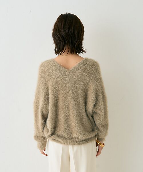 Rouge vif la cle / ルージュ・ヴィフ ラクレ カーディガン・ボレロ | 【2点セット】ファーニットカーデ×リブニットキャミ アンサンブル | 詳細8