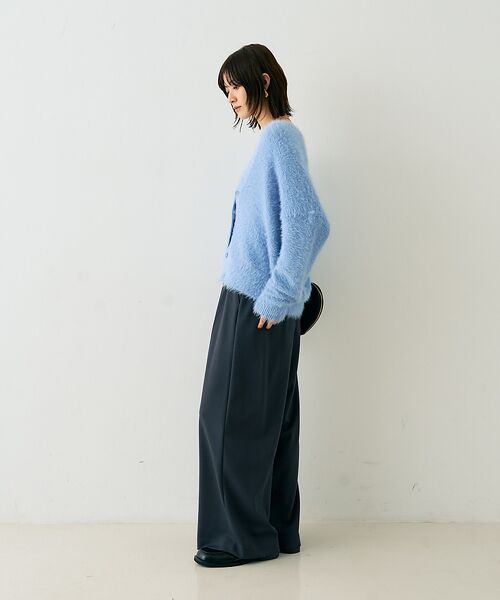 Rouge vif la cle / ルージュ・ヴィフ ラクレ カーディガン・ボレロ | 【2点セット】ファーニットカーデ×リブニットキャミ アンサンブル | 詳細22