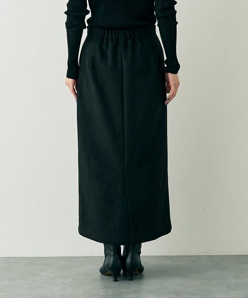 Rouge vif la cle / ルージュ・ヴィフ ラクレ ロング・マキシ丈スカート | フェイクスウェードストレッチタイトスカート/ナロースカート | 詳細14