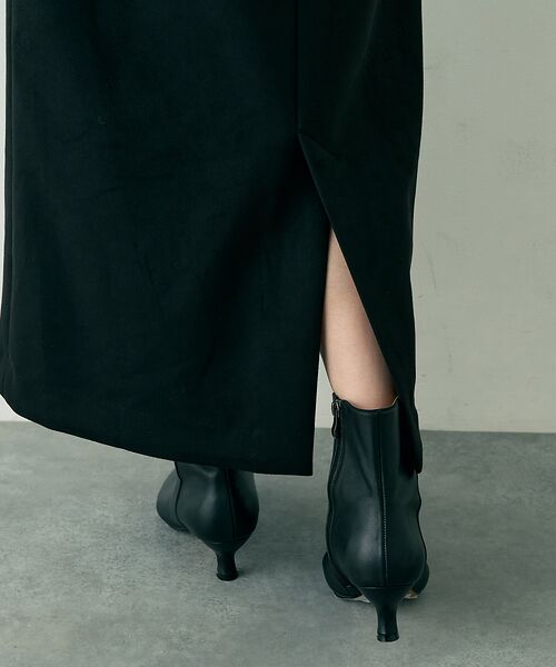 Rouge vif la cle / ルージュ・ヴィフ ラクレ ロング・マキシ丈スカート | フェイクスウェードストレッチタイトスカート/ナロースカート | 詳細19