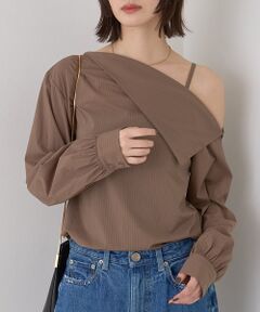 Rouge vif la cle / ルージュ・ヴィフ ラクレ シャツ・ブラウス | 【新色登場】【一部店舗限定】アシメオフショルブラウス ストライプ