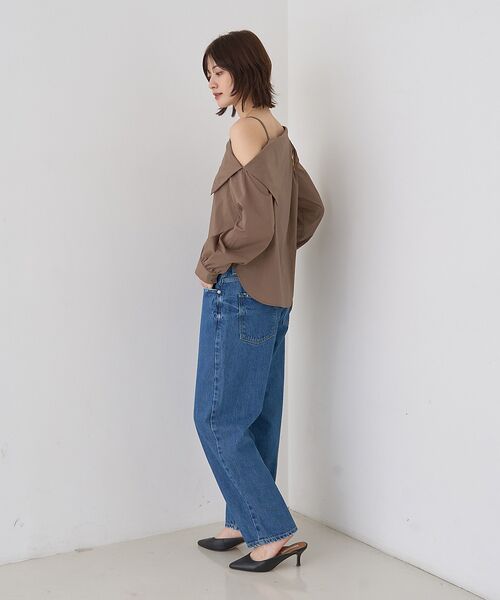 Rouge vif la cle / ルージュ・ヴィフ ラクレ シャツ・ブラウス | 【新色登場】【一部店舗限定】アシメオフショルブラウス ストライプ | 詳細10