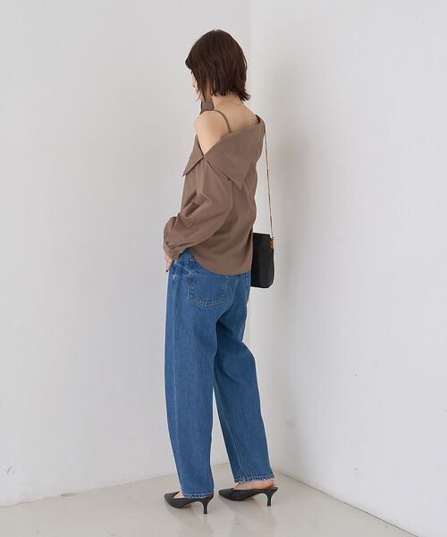 Rouge vif la cle / ルージュ・ヴィフ ラクレ シャツ・ブラウス | 【新色登場】【一部店舗限定】アシメオフショルブラウス ストライプ | 詳細11