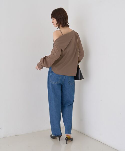 Rouge vif la cle / ルージュ・ヴィフ ラクレ シャツ・ブラウス | 【新色登場】【一部店舗限定】アシメオフショルブラウス ストライプ | 詳細12