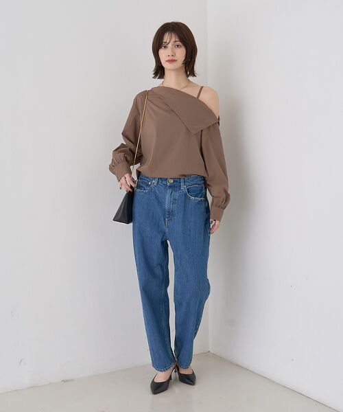 Rouge vif la cle / ルージュ・ヴィフ ラクレ シャツ・ブラウス | 【新色登場】【一部店舗限定】アシメオフショルブラウス ストライプ | 詳細7