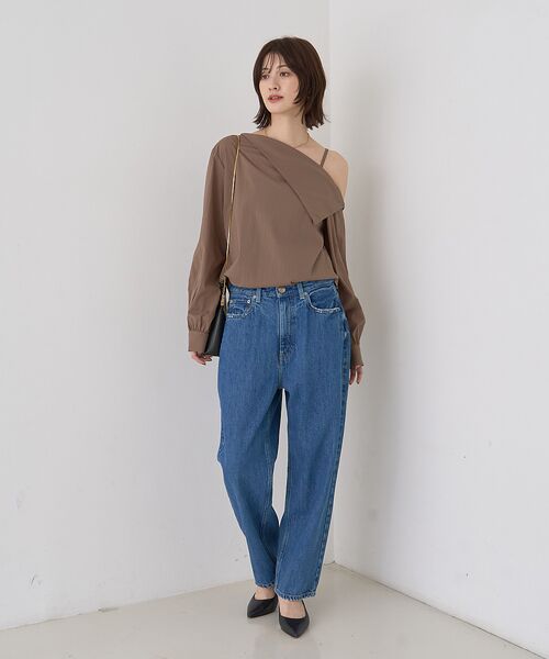 Rouge vif la cle / ルージュ・ヴィフ ラクレ シャツ・ブラウス | 【新色登場】【一部店舗限定】アシメオフショルブラウス ストライプ | 詳細9