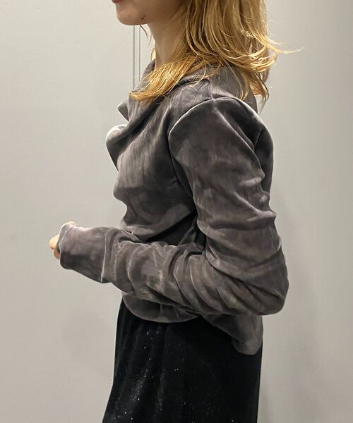 Rouge vif la cle / ルージュ・ヴィフ ラクレ Tシャツ | 【一部店舗限定】シアーベロアドレーププルオーバー | 詳細11