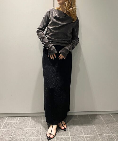 Rouge vif la cle / ルージュ・ヴィフ ラクレ Tシャツ | 【一部店舗限定】シアーベロアドレーププルオーバー | 詳細13