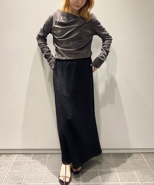 Rouge vif la cle / ルージュ・ヴィフ ラクレ Tシャツ | 【一部店舗限定】シアーベロアドレーププルオーバー | 詳細14