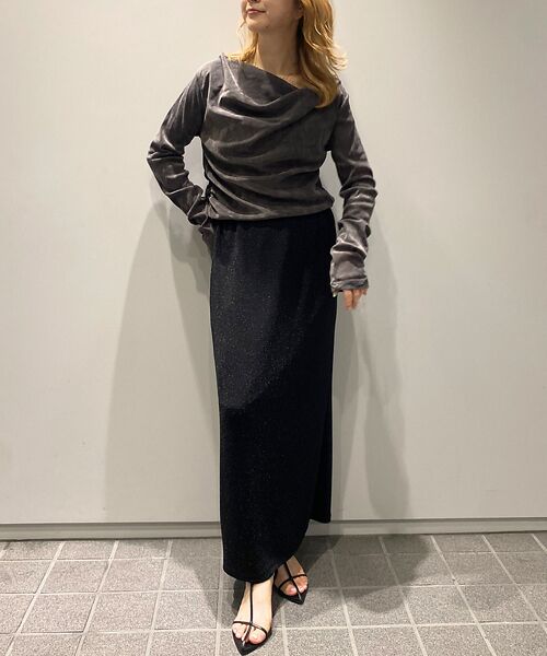 Rouge vif la cle / ルージュ・ヴィフ ラクレ Tシャツ | 【一部店舗限定】シアーベロアドレーププルオーバー | 詳細17