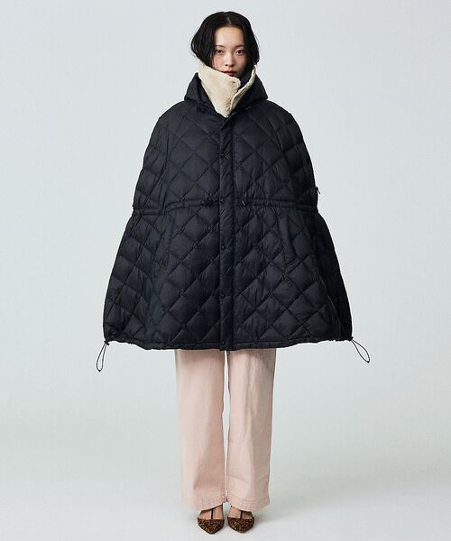 Rouge vif la cle / ルージュ・ヴィフ ラクレ ダウンジャケット・ベスト | 【TAION / タイオン】シティダウンケープ / ダウンベスト | 詳細13