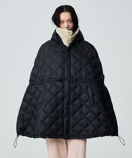 Rouge vif la cle / ルージュ・ヴィフ ラクレ ダウンジャケット・ベスト | 【TAION / タイオン】シティダウンケープ / ダウンベスト | 詳細14